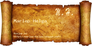 Marlep Helga névjegykártya